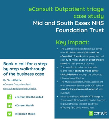 eConsult case study - MSE - Outpatients cover